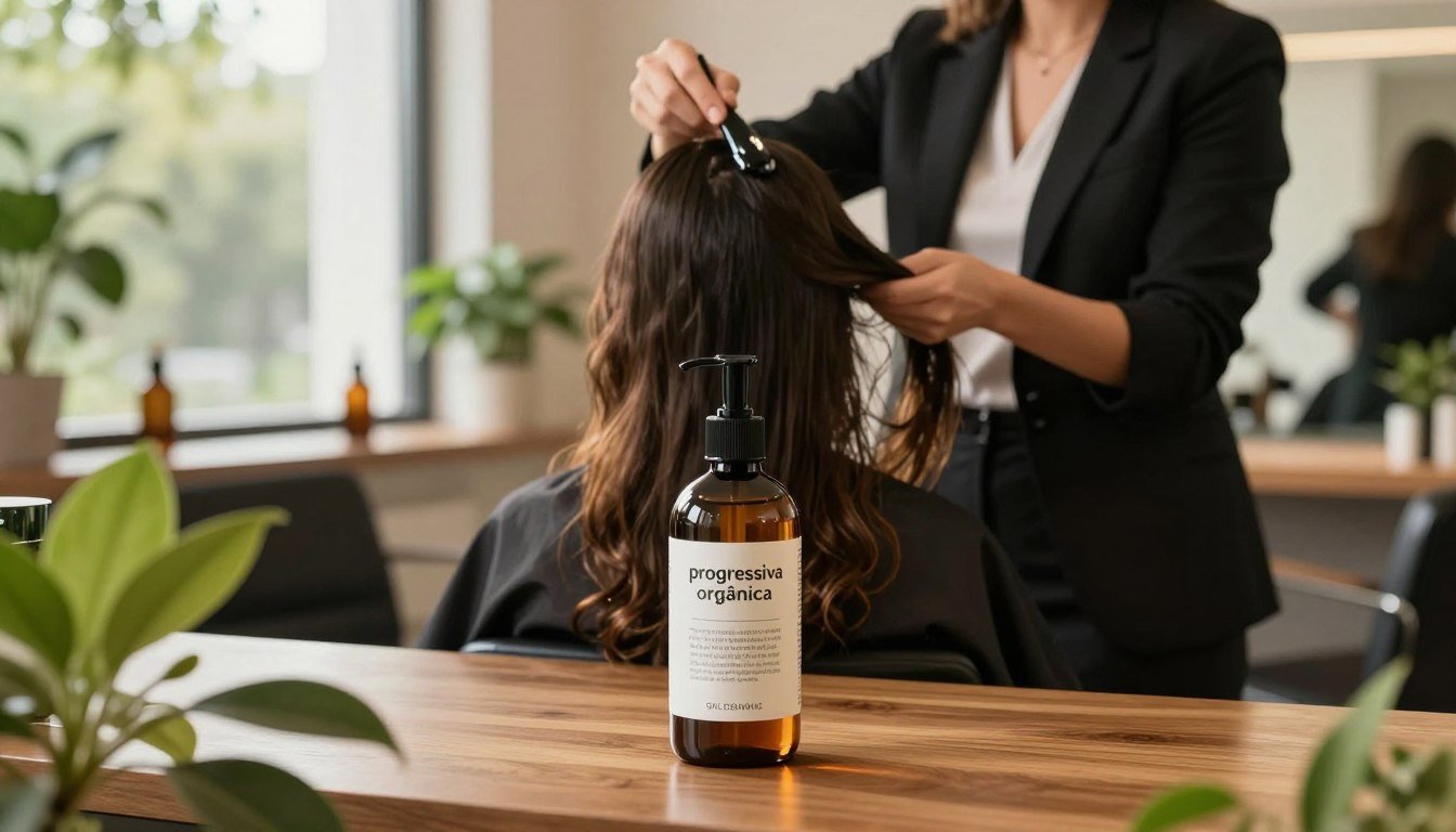 Composição de progressiva orgânica profissional