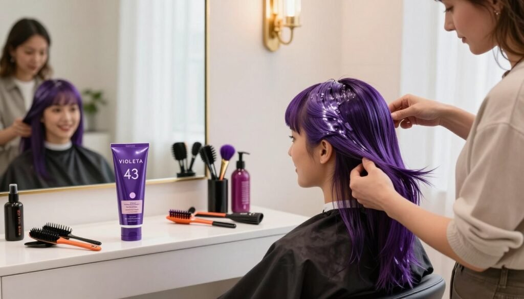 Violeta 43 aplicação