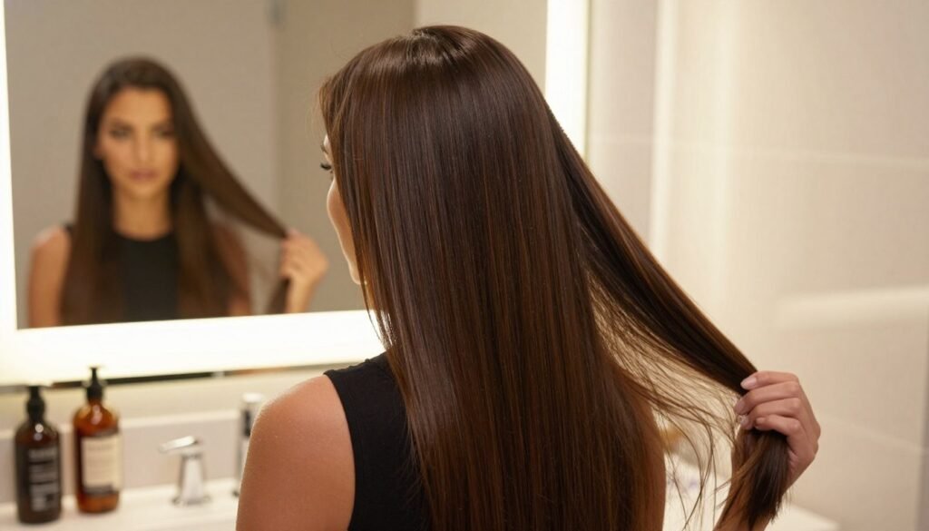 cabelo liso sem frizz